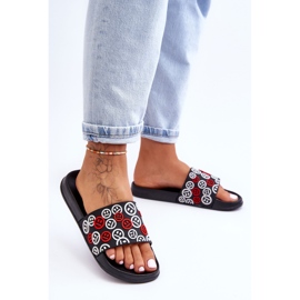 Pantuflas Mujer Con Emoticonos Negro Cosette 3