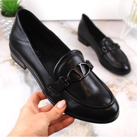 Zapatos de mujer con tacones planos negros Vinceza 10904 4