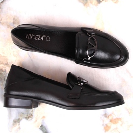 Zapatos de mujer con tacones planos negros Vinceza 10904 7