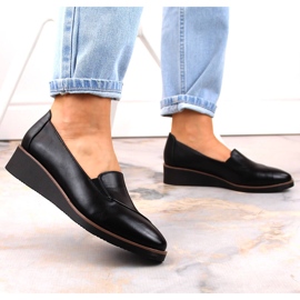 Zapatos cuña mujer negros Vinceza 58182 3