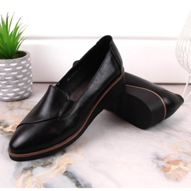Zapatos cuña mujer negros Vinceza 58182 8