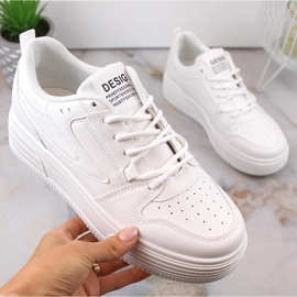 Deportivas de mujer con plataforma blancas Vinceza 19465 blanco 5