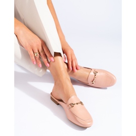 Pantuflas de mujer Vinceza para polvos rosado 1