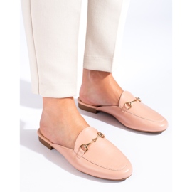 Pantuflas de mujer Vinceza para polvos rosado 2