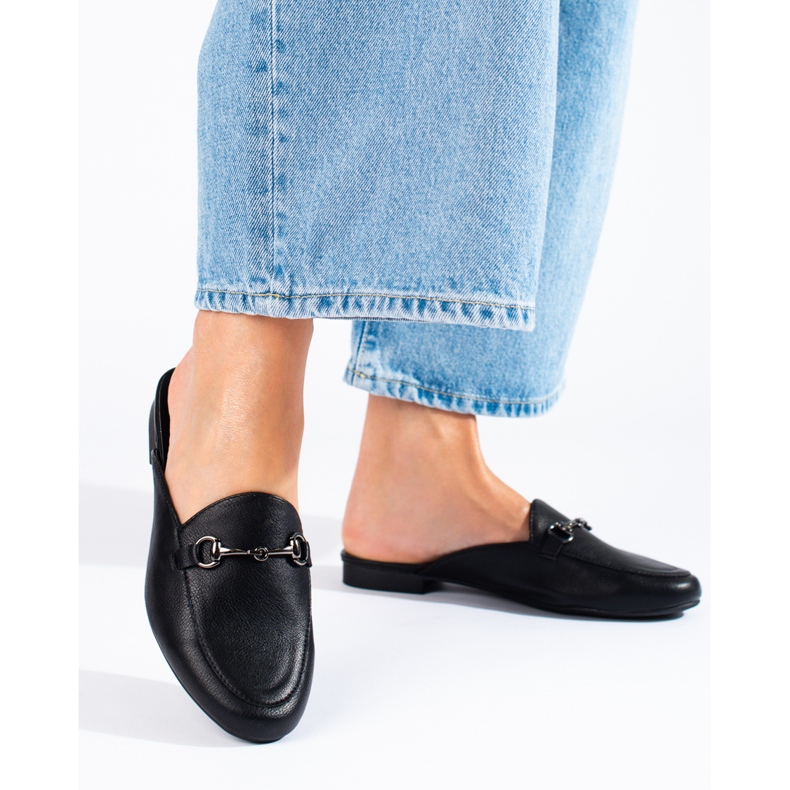 Pantuflas negras de mujer Vinceza negro 1