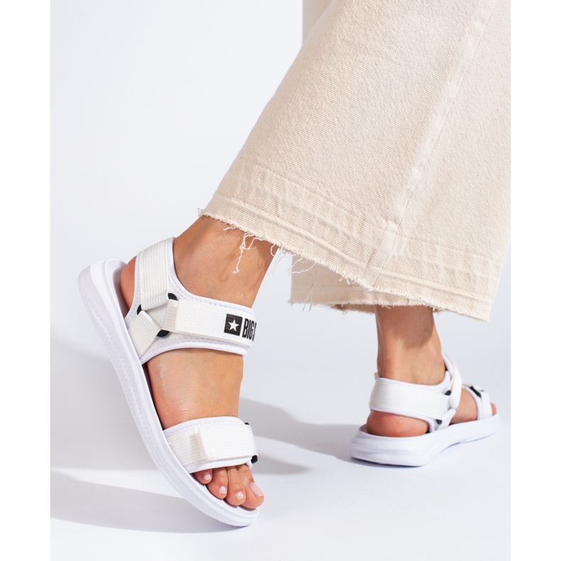 Sandalias blancas mujer Big Star HH274A026 blanco 2