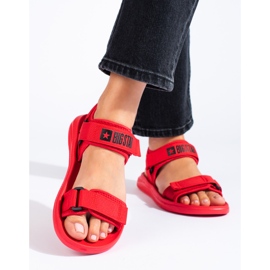Sandalias de mujer Big Star rojas HH274A027 rojo 2
