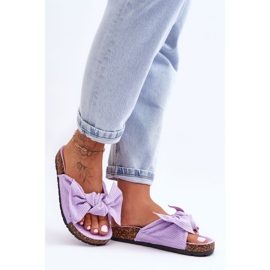 Pantuflas Pana Corcho Morado Summertime violeta 5