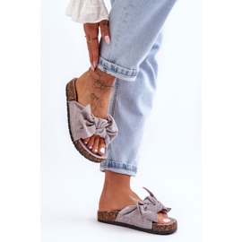 Pantuflas Pana Corcho Gris Summertime 3