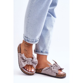 Pantuflas Pana Corcho Gris Summertime 5