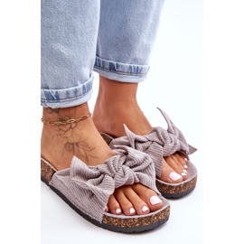 Pantuflas Pana Corcho Gris Summertime 4