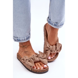 Pantuflas Pana Corcho Beige Oscuro Summertime 1 Pantuflas Pana Corcho Beige Oscuro Summertime 1