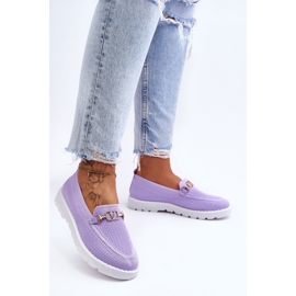 PM1 Alena Mujer Slip-On Sneakers Con Adorno Púrpura violeta 1