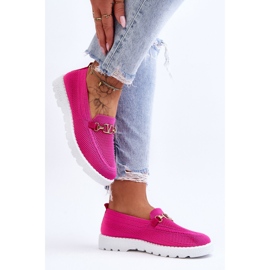 PM1 Alena Zapatillas sin cordones de mujer fucsia rosado 4
