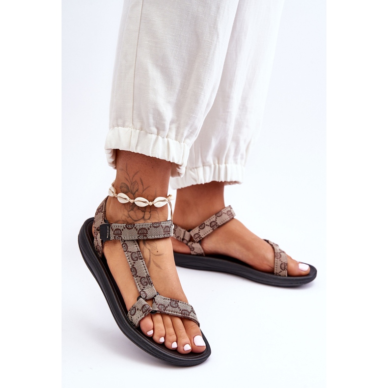 Sandalias Deportivas Estampadas Mujer Marrón Ultimate 1