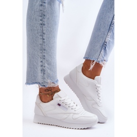 PM1 Zapatos deportivos de plataforma con cordones de cuero blanco Merida 1 PM1 Zapatos deportivos de plataforma con cordones de cuero blanco Merida 1