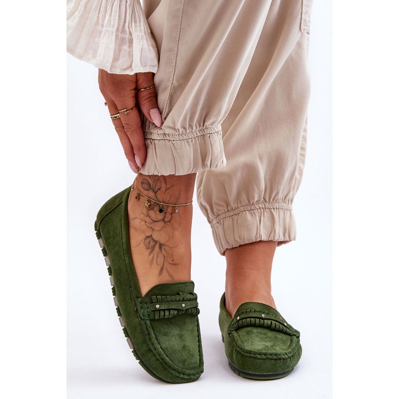 PG1 Mocasines Mujer Ante Verde Clorie 2