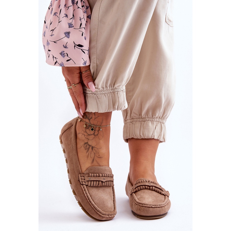 PG1 Mocasines Mujer Ante Clorie Beige 1