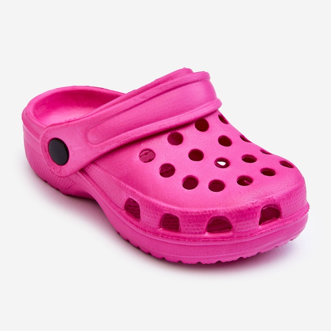 Chanclas Infantiles De Espuma Crocs Rosa Percy 1