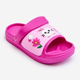 WJ1 Chanclas Infantiles Ligeras Con Motivo Animal Fucsia Rico rosa 1