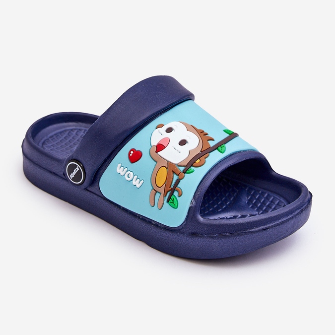 Chanclas Infantiles Ligeras Con Motivo Animal Marino Rico azul 1