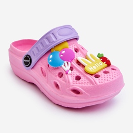 WJ1 Sandalias Crocs Ligeras De Espuma Para Niños Pink Sweets rosa 1