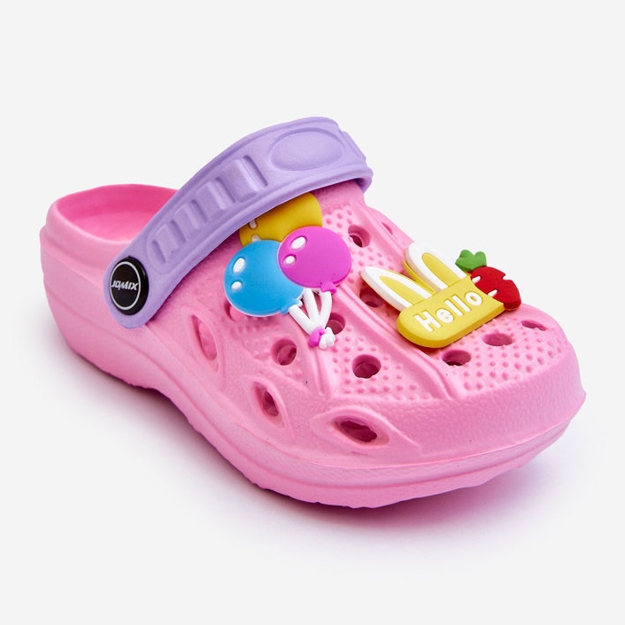 WJ1 Sandalias Crocs Ligeras De Espuma Para Niños Pink Sweets rosado 1