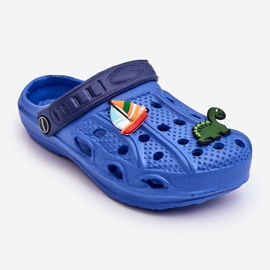 Chanclas Infantiles De Espuma Ligeras Crocs Azul Dulces 1