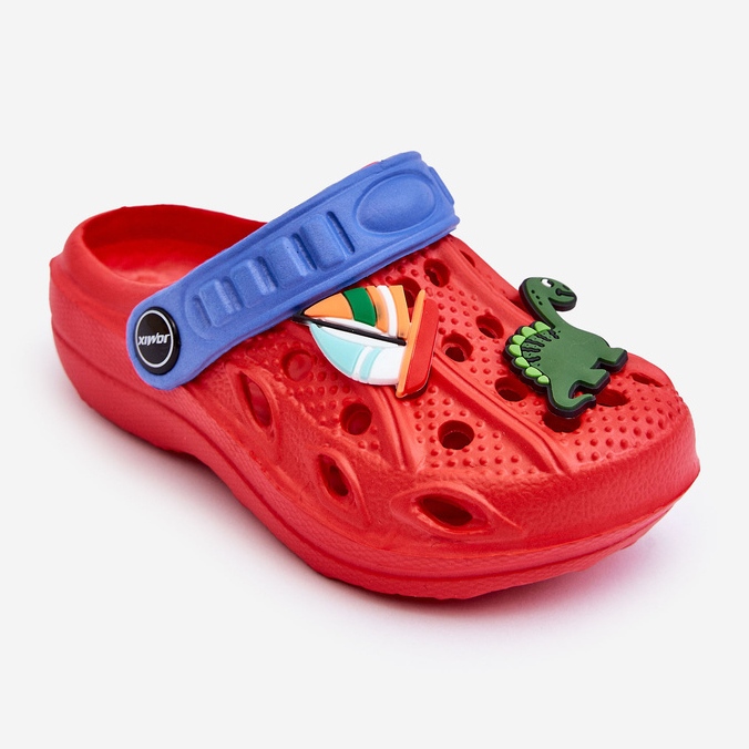 Pantuflas Crocs Ligeras De Espuma Para Niños Red Sweets rojo 1