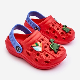 Pantuflas Crocs Ligeras De Espuma Para Niños Red Sweets rojo 2