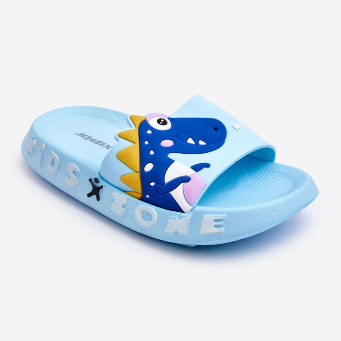 WJ1 Pantuflas Infantiles Espuma Dinosaurio Dario Celeste azul 1 WJ1 Pantuflas Infantiles Espuma Dinosaurio Dario Celeste azul 1