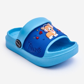 WJ1 Sandalias Infantiles Ligeras Con Motivo Perro Azul Rico 1