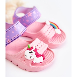 Sandalias Niños Espuma Ligera Velcros Rosa Asti rosado 4