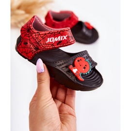 Sandalias Infantiles Espuma Ligera Con Velcro Negro Asti 5