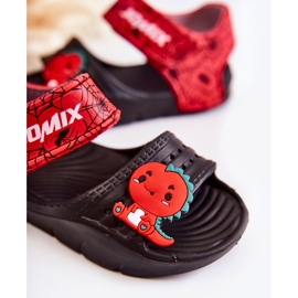 Sandalias Infantiles Espuma Ligera Con Velcro Negro Asti 3
