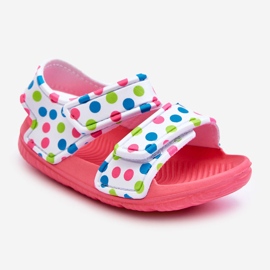 Sandalias Infantiles De Espuma Ligera Estampadas Rosa Y Blanco Málaga rosado 1