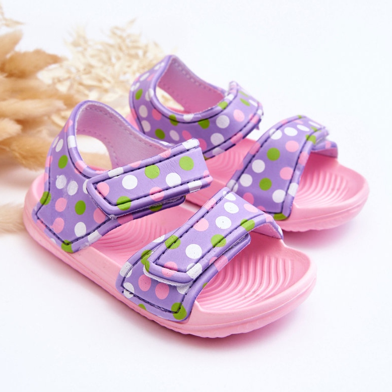 Sandalias Infantiles Espuma Ligeras Estampado Rosa-Morado Malaga rosado 2