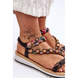 Cómodas Sandalias Mujer Cuña Negro Jodie 2