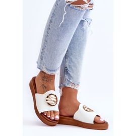 Sandalias De Mujer Con Adorno White Secrets blanco 5