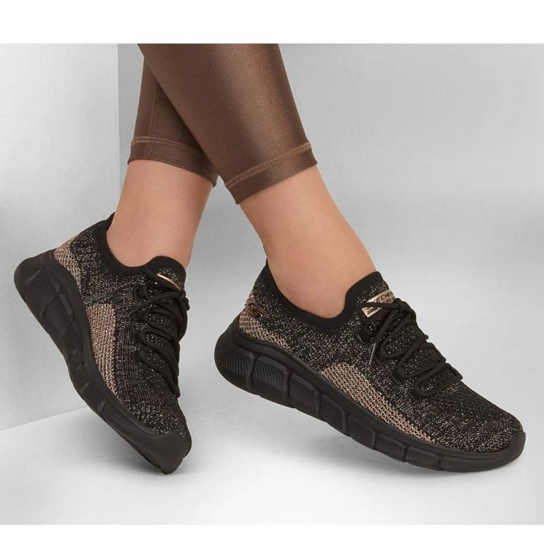 Zapatos Skechers Bobs B Flex - Fall Sparks W 117113 Bkgd negro 2