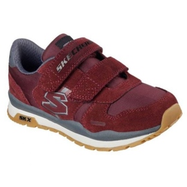 Zapatos Skechers Throwbax Jr 97360L/BURG rojo 1 Zapatos Skechers Throwbax Jr 97360L/BURG rojo 1