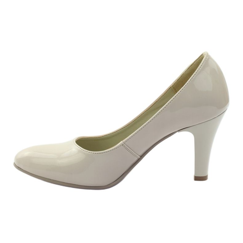 ZUZA 128 zapatos de salón lacados beige 2
