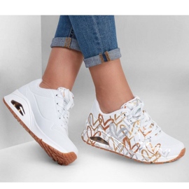 Zapatos Skechers Uno Metálico Love W 155523/WTGD blanco 1
