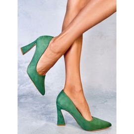 Zapatos de tacón verde Valli 3