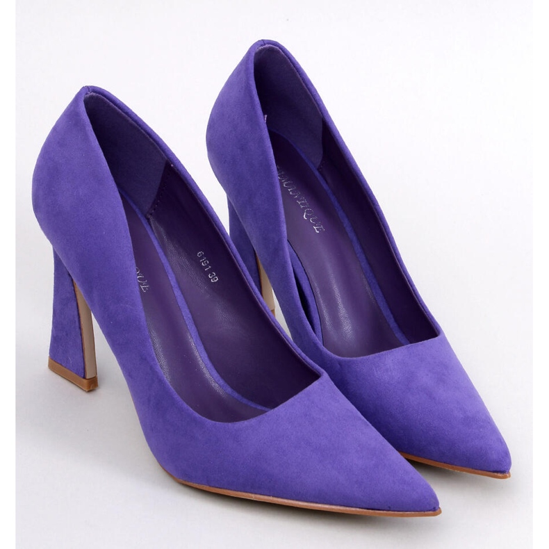 Zapatos de tacón violeta Valli púrpura 1