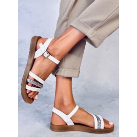 Sandalias mujer Clyde White blanco 3
