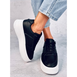 Secada Black zapatillas de suela alta negro 5