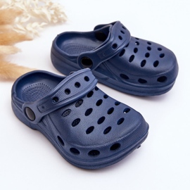 Pantuflas Infantiles de Espuma Azul Marino Lucas 3