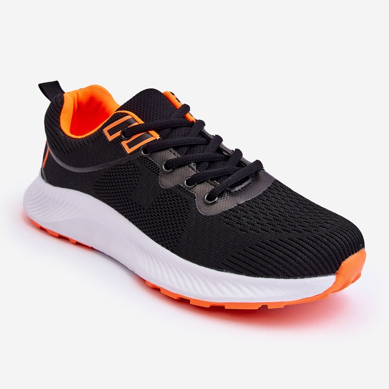 WR1 Zapatillas Deportivas Clásicas Hombre Con Cordones Negro-Naranja Jasper 1