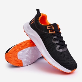 WR1 Zapatillas Deportivas Clásicas Hombre Con Cordones Negro-Naranja Jasper 4